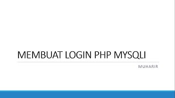 Membuat Login Dengan Template Admin LTE dan PHP
