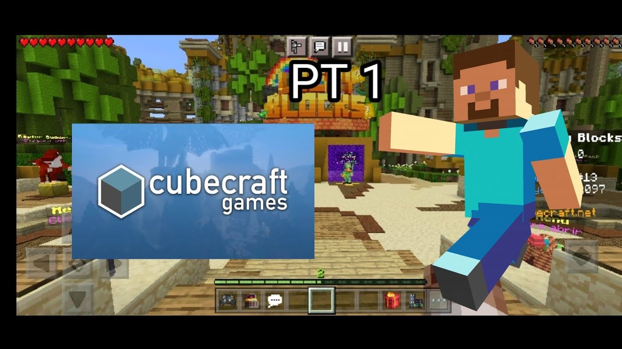 Gameplay de Minecraft, Jugando en cubecraft parte 1 - YouTube