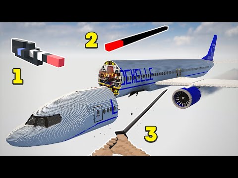 Three Cutters vs BOEING 737 Plane | Teardown