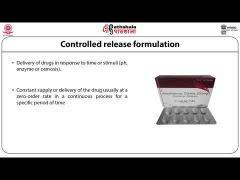 Introduction to Controlled Release drug delivery system