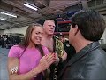 Stephanie McMahon steals Brock Lesnar from Eric Bischoff and takes him to Smackdown 08.26.2002