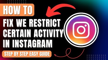 How To Fix Instagram We Restrict Certain Activity, Temporary Blocked Error 2025