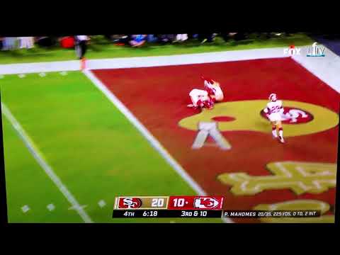 Travarius Moore #33 pass interference penalty 49ers/Chiefs