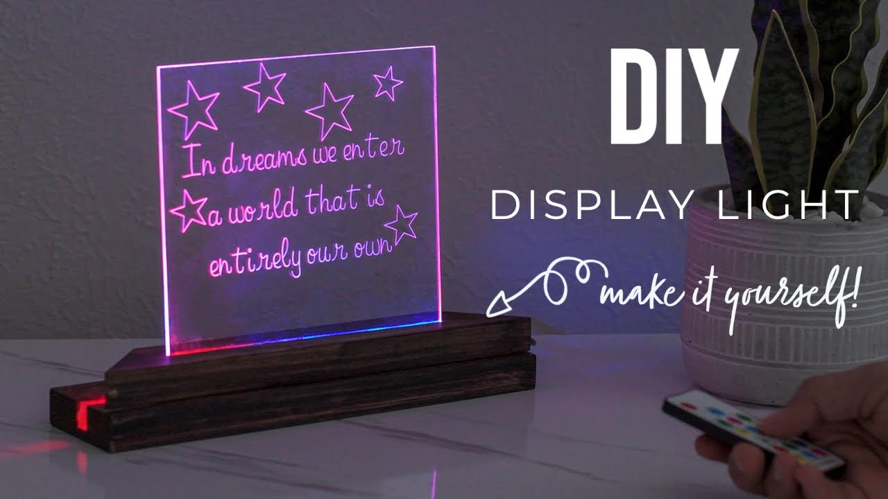 Engraved Acrylic Light - How to your own! -