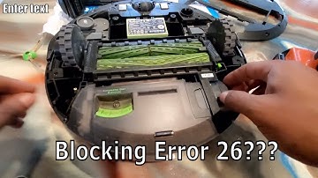 How to change the cleaning head module on a Irobot error 26 blocking problem