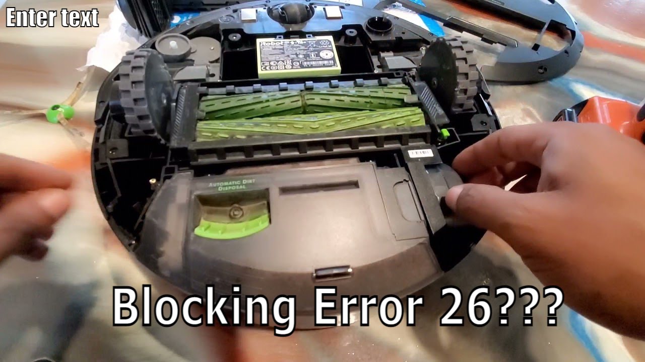 How change cleaning head module on Irobot error 26 blocking problem - YouTube