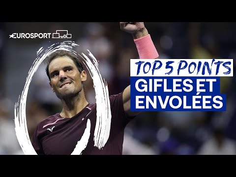 US Open 2022 - Le top 5 des plus beaux points du jeudi 1er septembre