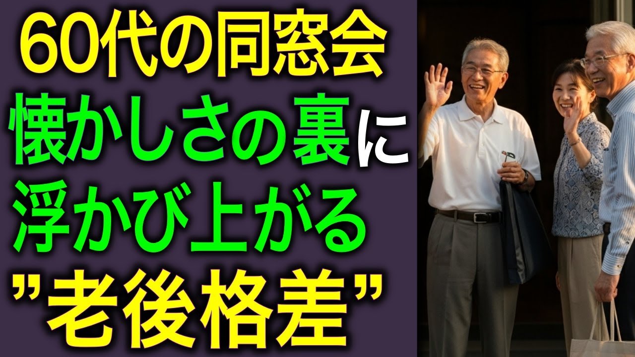 【老後格差】60代の同窓会で見えた“人生の答え合わせ”。その差は今までの積み重ねでした