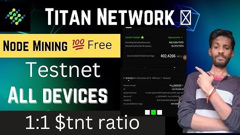 Titan Network de-pin testnet node Mining | crypto airdrops