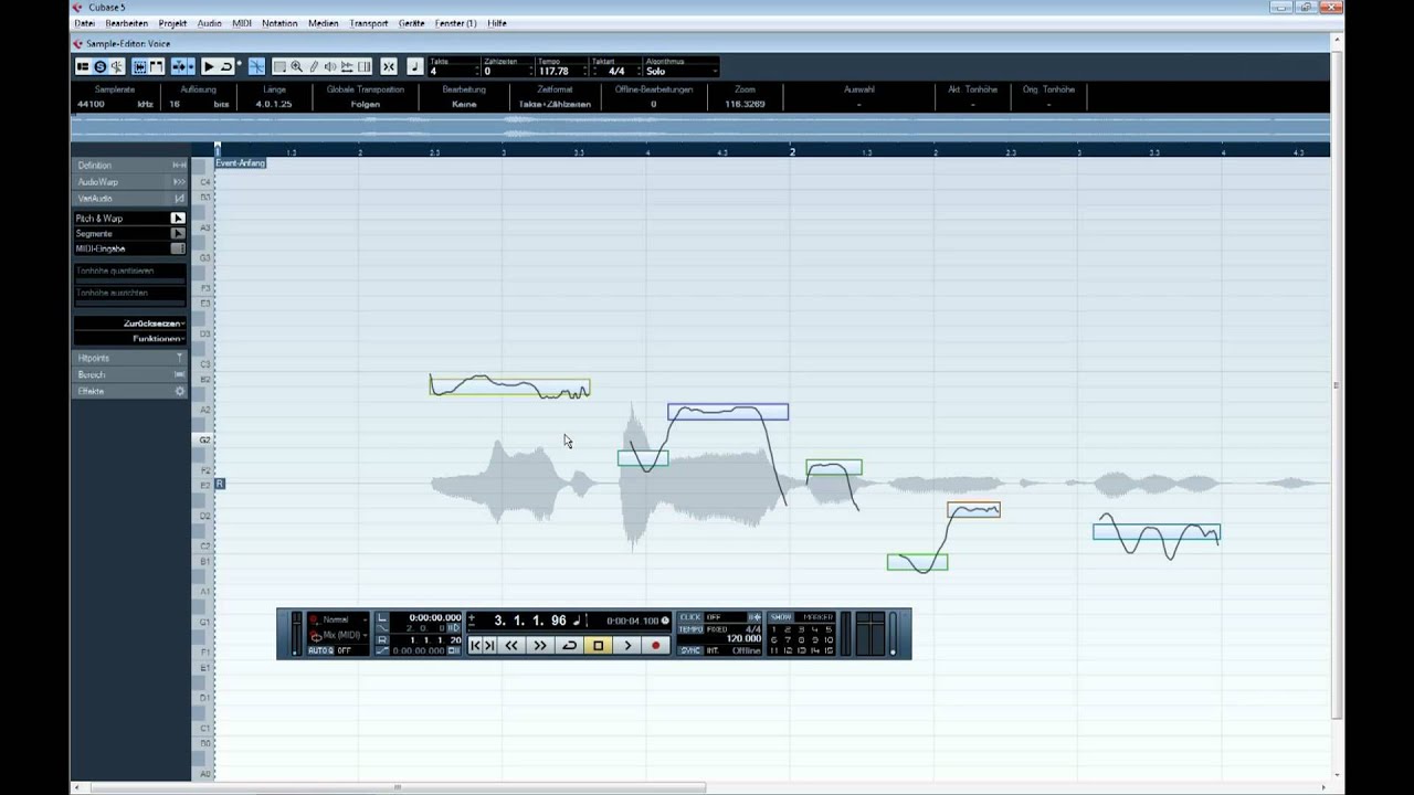Variaudio Cubase Cubase Tutorial german - Part 2 - VariAudio - Jochen-Gareis-Records ...
