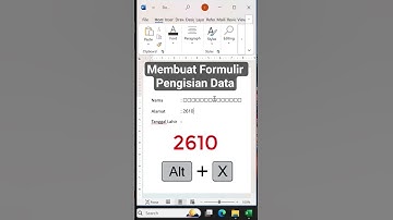 Membuat Formulir Pengisian Data #word #msword #wordtips