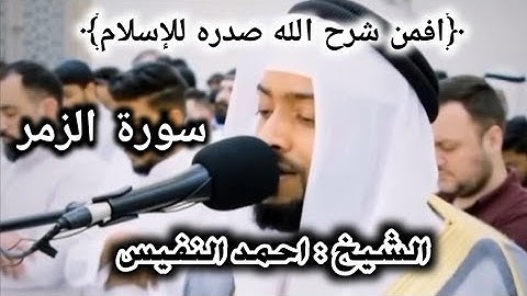 تلاوة مؤثرة - للشيخ احمد النفيس | ما تيسر من سورة الزمر
