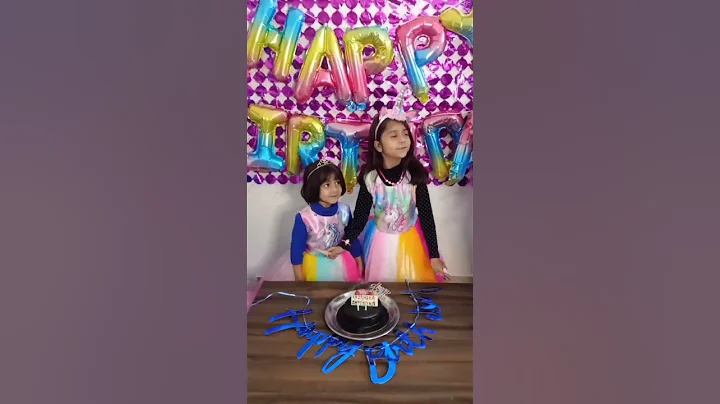 UNICORN THEME BIRTHDAY CELEBRATION AT HOME❣️ #shorts #ashortaday #unicorn #birthday #celebration