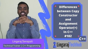 Difference Between Copy Constructor And Assignment Operator In C++ #183