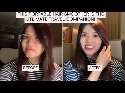 HOW TO TUTORIAL: Smooth Airplane Styling with TYMO Porta Portable Hair  Straightening Brush 