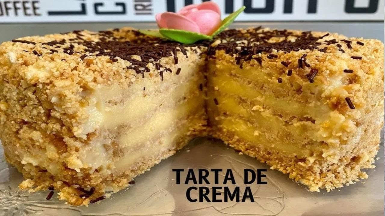 TARTA 🎂 DE CREMA PASTELERA Y GALLETAS 👩 🍳 CON ROBOT MAMBO!! 🤤