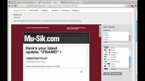 Emailing blog posts with a MailChimp RSS Campaign