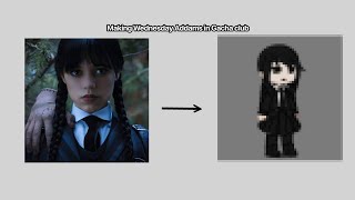 Making Wednesday Addams in Gacha club 😳😃