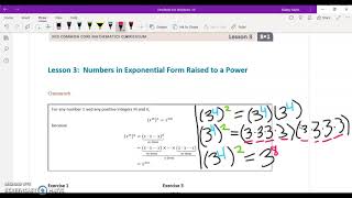 Grade 8, Module 1, Lesson 3