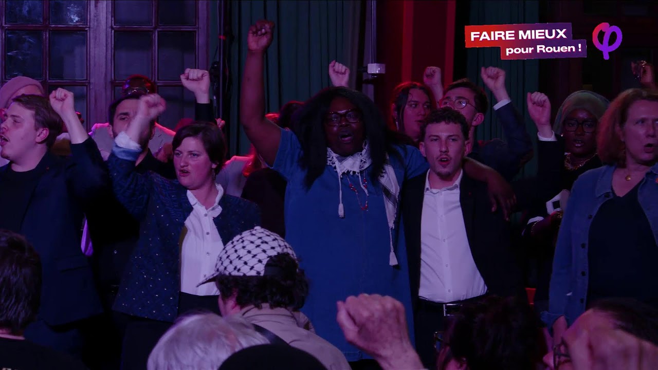 Meeting de Maxime DA SILVA avec Louis BOYARD et Alma DUFOUR à Rouen