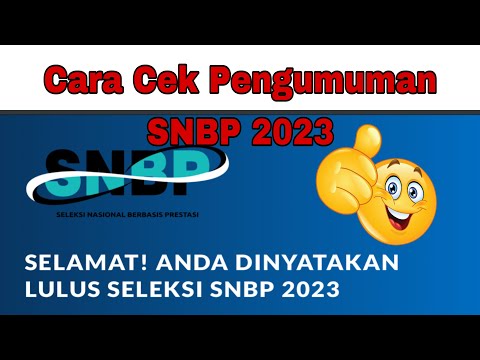 Cara Cek Pengumuman SNBP 2023