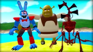 JumpScares & Mega Punch FNAF Security Breach Animatronics in GMod + 3D Sanic Clones Memes