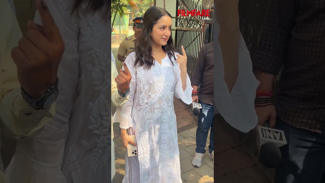 Шраддха Капур проголосовала на выборах в муниципальный совет Мумбаи.