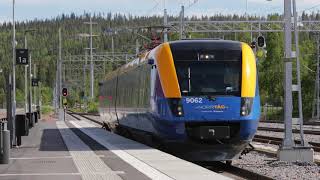 Tåg 7162 ankommer Gällivare den 17 juni 2018