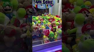 Got Luigi by the NOSE! #clawmachine #clawmachinewins #clawmachinemaster #arcade #shorts