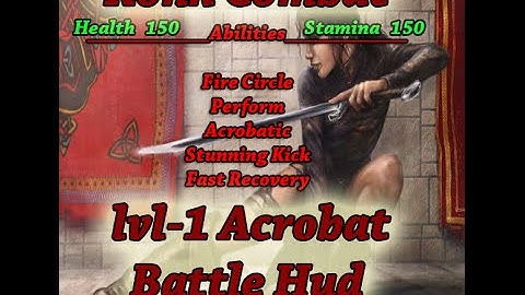 lvl 1 Acrobat Battle Hud For Konk Combat System