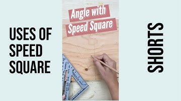 How to mark angles with a speed square #shorts