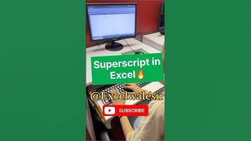 Superscript in Excel✅ #excelwalesir #exceltricks #ytshorts #exceltraining #computertips