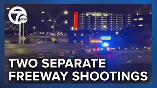 Two freeway shooting in Detroit in less than an hour