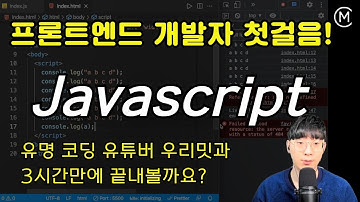 자바스트립트 기초 강의 - [프론트엔드 개발자 첫걸음] - 3시간 완성