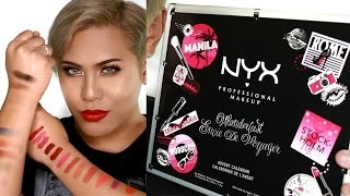 NYX Advent Wonderlust Calendar | ThePopHeir | UNBOXING SWATCH REVIEW screenshot 1