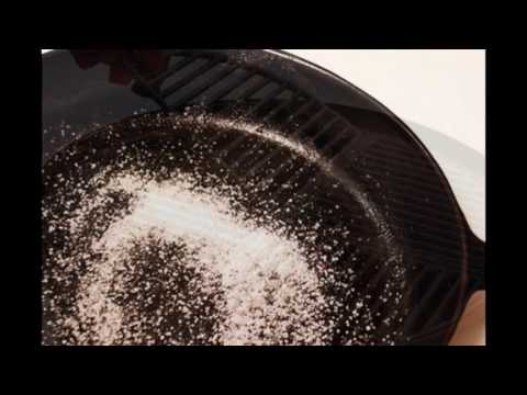How To Clean Cast Iron Grill Pan - YouTube