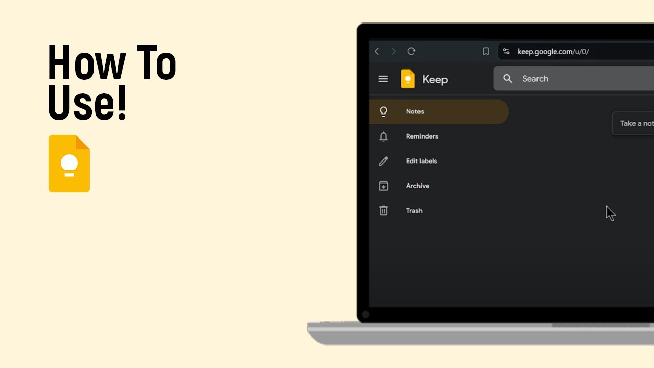 How to use Google Keep [easy] - YouTube