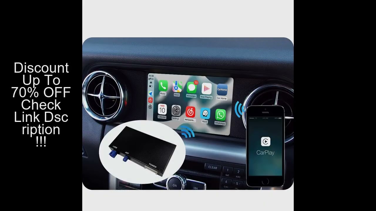 For Mercedes SLK class R172 factory audio radio retrofit wireless carplay decoder box android auto s