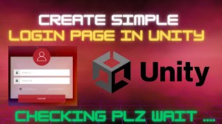 Create Simple Login Page in unity without Database|| Login Interface #unity || prof Nisha Yadav