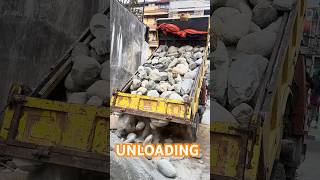 Tripper Tipping Boulders – Raw Material for Nepal Masonry Walls #foryou #ytshorts #stone