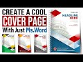 How to create a cool cover page design using only ms word