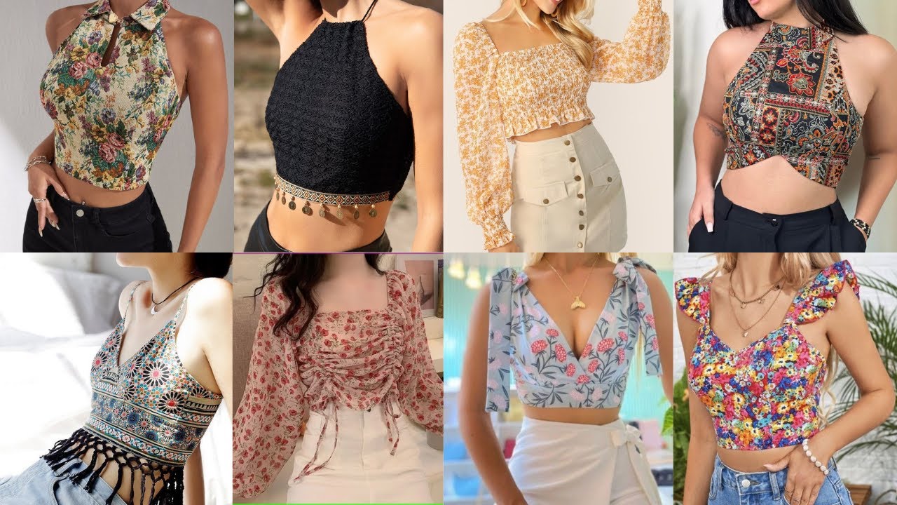 stylish Crop Tops Collection for girls || Trendy Designs || 2025 ||  @Style.X.  || 