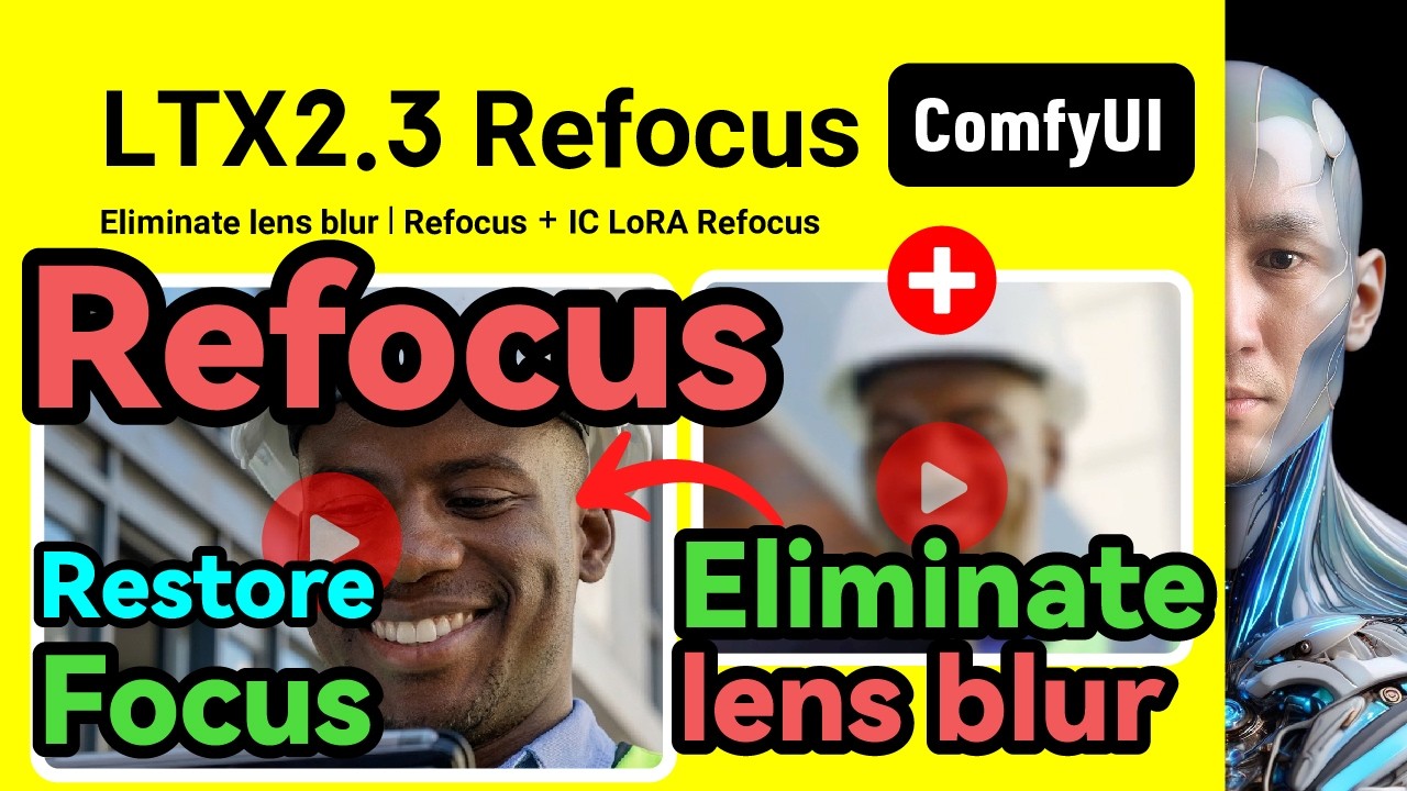 Refocus Lens LTX 2.3 Refocus | Eliminate Lens Blur, Restore Focus + IC LoRA Refocus ...