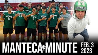 Manteca Minute, Feb. 3, 2023: Winterfest rally and boys volleyball tryouts
