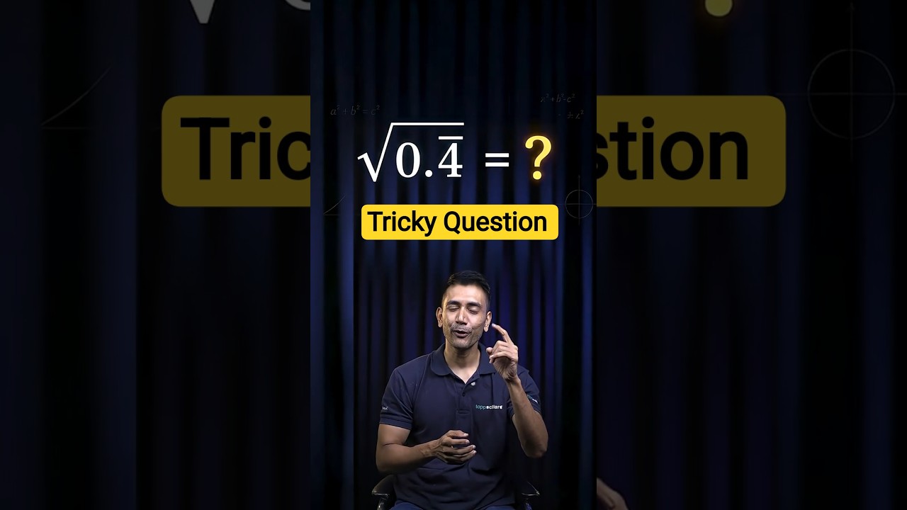 The Square Root Trick Everyone Gets Wrong! - √0.4444...? #shorts