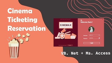 Cinema Ticketing Reservation (VB.NET + MS. ACCES Database + Framework Guna UI)