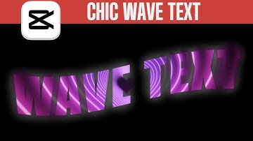 Crafting Chic Wave Text Effects in CapCut PC | Step-By-Step Tutorial