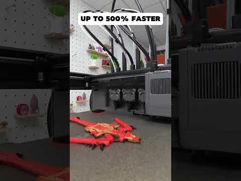Too Much Waste & Time in Multi-Color Printing. Creator 5 Solves It.  #3dprinter #creator5 #fyp