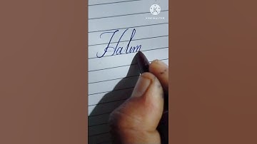 Halima write ✍️ in cursive
