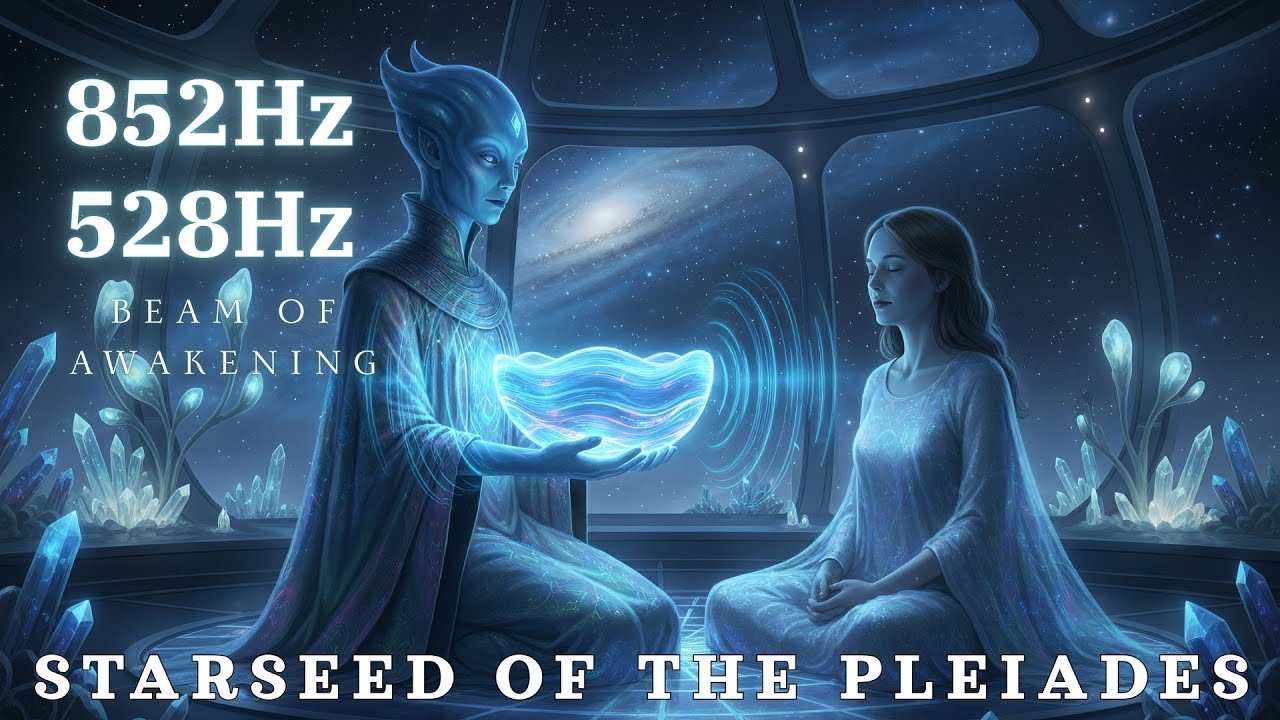852Hz Third Eye Awakening & 528Hz DNA Repair | Starseed of the Pleiades ...